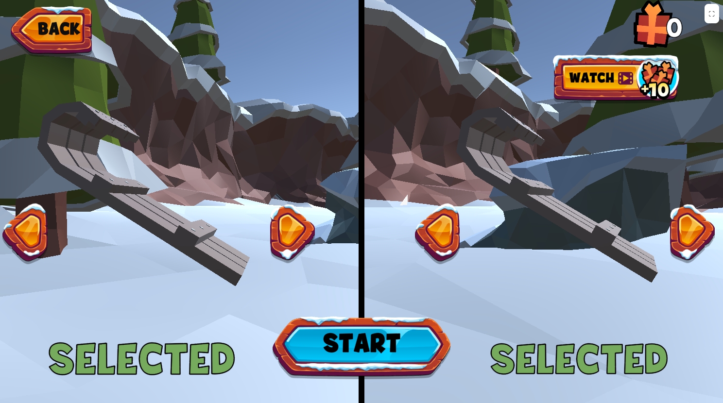 Snow Rush 3D multiplayer mode